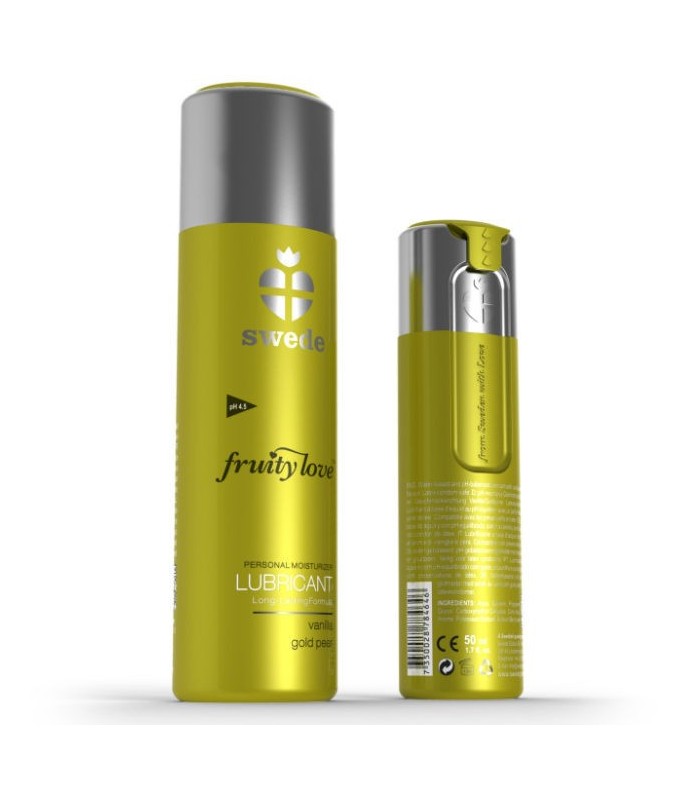 SWEDE - FRUITY LOVE LUBRICANTE PERA GOLDEN Y VAINILLA 50 ML