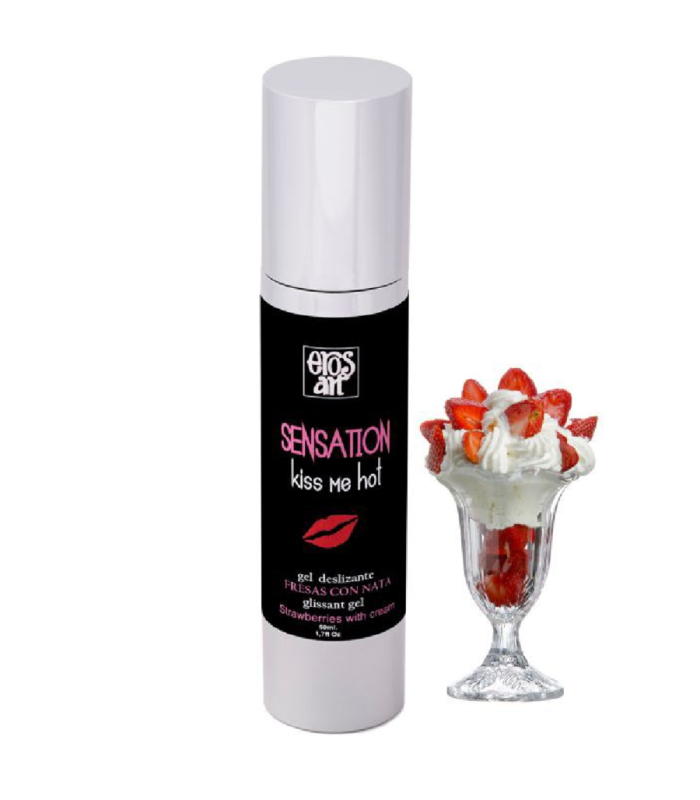 EROS-ART - SENSATTION LUBRICANTE NATURAL FRESAS CON NATA 50 ML