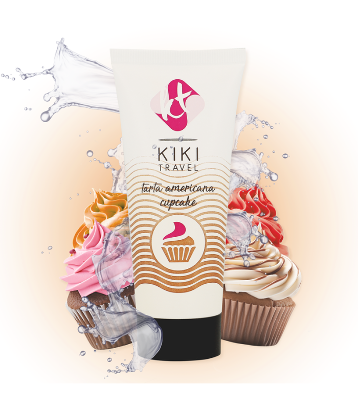 KIKÍ TRAVEL - GEL DESLIZANTE SABOR A TARTA AMERICANA CUPCAKE 50 ML