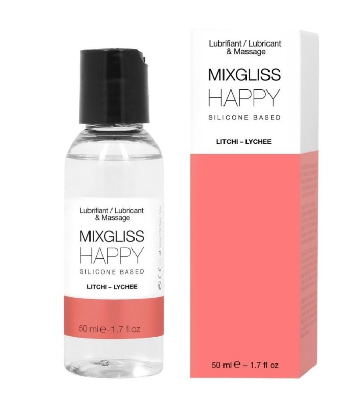 MIXGLISS - HAPPY LUBRICANTE SILICONA LITCHI 50 ML