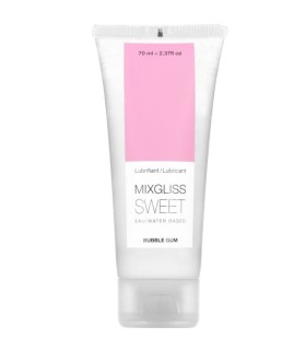 MIXGLISS - LUBRICANTE BASE AGUA SABOR A CHICLE 70 ML