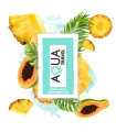 AQUA TRAVEL - LUBRICANTE BASE AGUA SABOR FRUTAS TROPICALES 6 ML