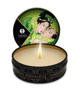 SHUNGA - MINI CARESS BY CANDELIGHT VELA MASAJE TÉ VERDE 30 ML