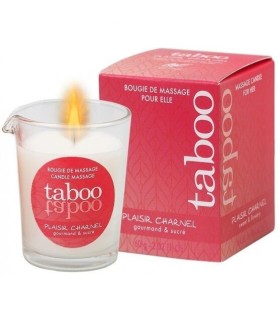 RUF - TABOO VELA DE MASAJE PARA ELLA PLAISIR CHARNEL AROMA FLOR DE CACAO