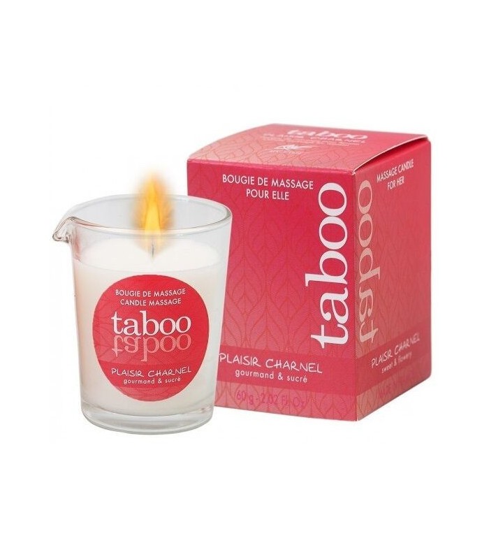 RUF - TABOO VELA DE MASAJE PARA ELLA PLAISIR CHARNEL AROMA FLOR DE CACAO