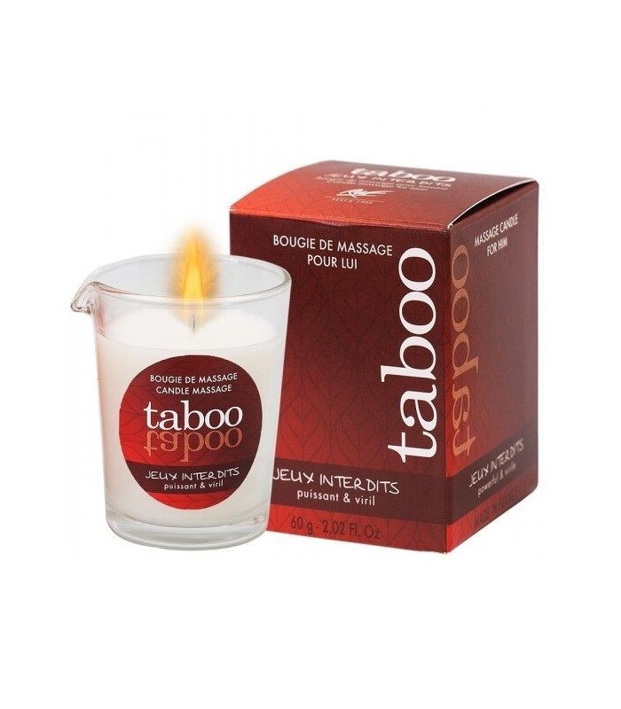 RUF - TABOO VELA DE MASAJE PARA ÉL JEUX INTERDITS AROMA LIQUEN SALVAJE