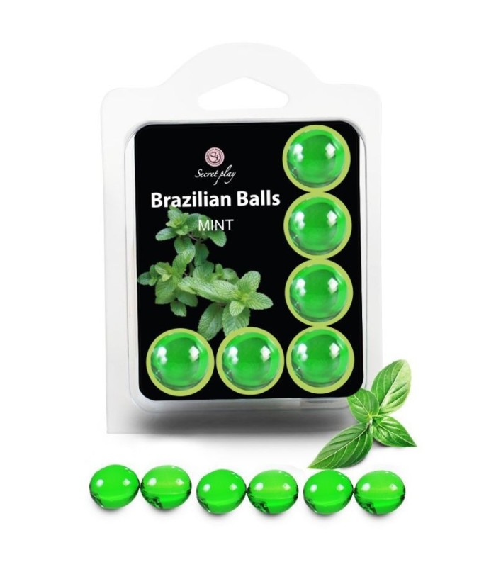 SECRETPLAY - SET 6 BRAZILIANS BALLS MENTA