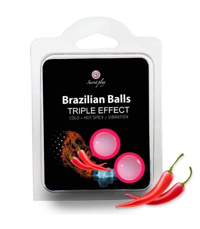 SECRETPLAY - SET 2 BRAZILIAN BALLS TRIPLE EFECTO