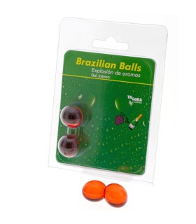 TALOKA - BRAZILIAN BALLS GEL ÍNTIMO FRESAS & CHAMPN 2 BOLAS