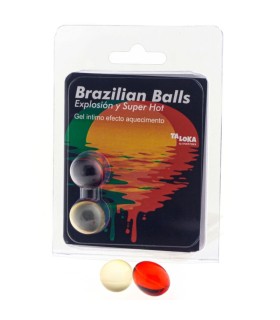 TALOKA - BRAZILIAN BALLS GEL EXCITANTE EFECTO SUPER CALIENTE 2 BOLAS