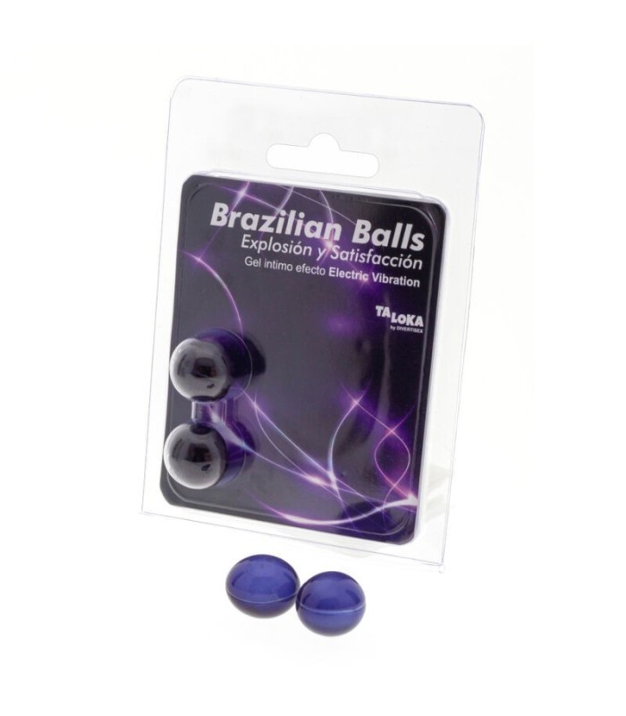 TALOKA - BRAZILIAN BALLS GEL EXCITANTE EFECTO VIBRACIÓN ELÉCTRICA 2 BOLAS