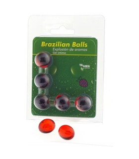 TALOKA - BRAZILIAN BALLS GEL ÍNTIMO FRESA 5 BOLAS