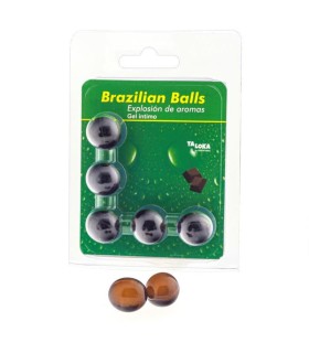 TALOKA - BRAZILIAN BALLS GEL ÍNTIMO CHOCOLATE 5 BOLAS