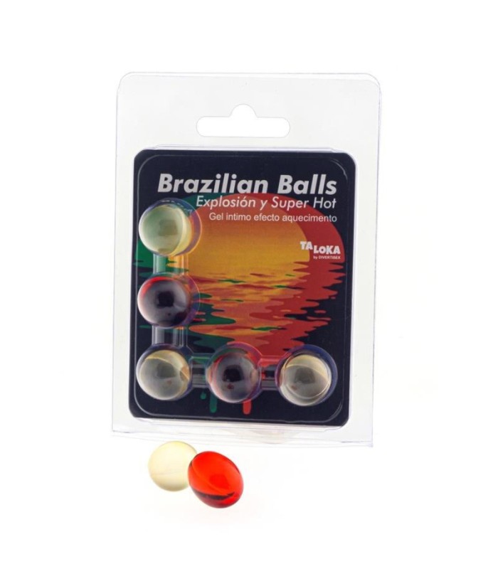 TALOKA - BRAZILIAN BALLS GEL EXCITANTE EFECTO SUPER CALIENTE 5 BOLAS