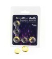 TALOKA - BRAZILIAN BALLS GEL EXCITANTE EFECTO VIBRACIÓN Y SHOCK 5 BOLAS