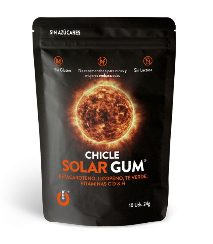 WUG GUM - SOLAR CHICLE BRONCEADO 10 UNIDADES