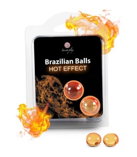 SECRETPLAY - BRAZILIAN BALLS EFECTO CALOR 2 UNIDADES