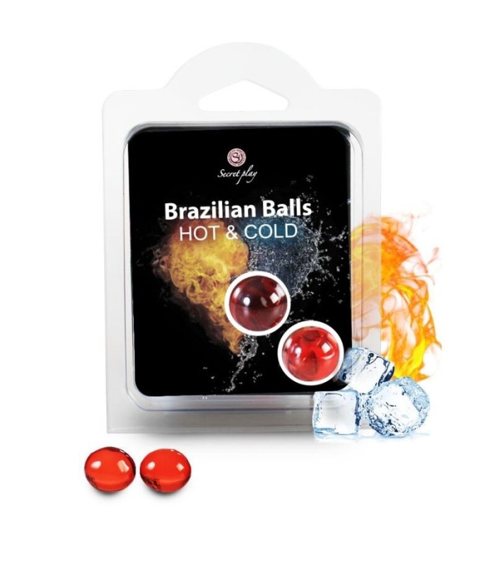 SECRETPLAY - BRAZILIAN BALLS EFECTO CALOR & FRIO  2 UNIDADES