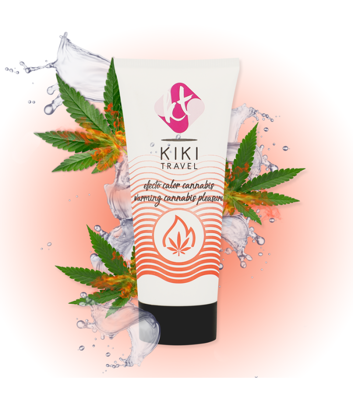 KIKÍ TRAVEL - GEL DESLIZANTE SABOR A CANNABIS EFECTO CALOR INTENSO 50 ML