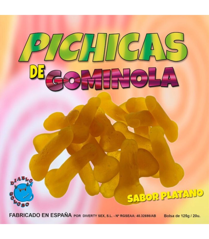 DIABLO GOLOSO - PICHITAS DE GOMINOLA PLATANO