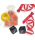 INEDIT - KIT BOLSA ORGANZA ATADURAS ROJO