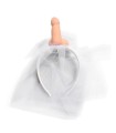 DIABLO PICANTE - VELO DE NOVIA BLANCO CON PENE