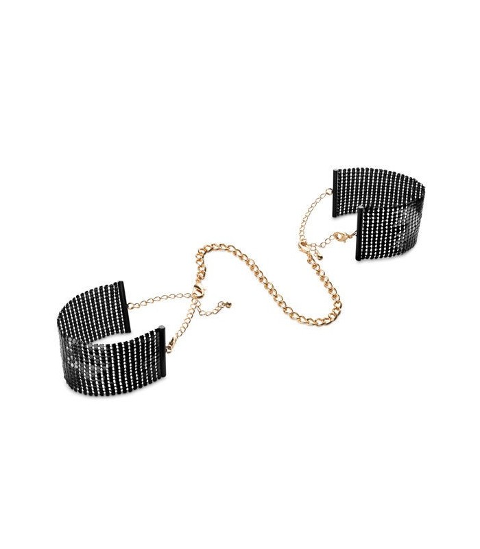 BIJOUX - DÉSIR MÉTALLIQUE ESPOSAS MALLA METALICA NEGRA