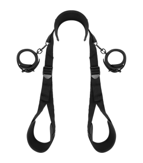 FETISH SUBMISSIVE - POSICIÓN PIERNAS ABIERTAS CON ESPOSAS CON FORRO DE NOPRENO