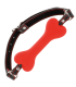 DARKNESS - MORDAZA SILICONA  HUESO ROJO