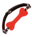 DARKNESS - MORDAZA SILICONA  HUESO ROJO