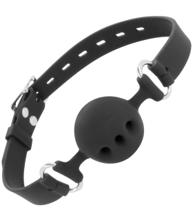 DARKNESS - MORDAZA TRANSPIRABLE SILICONA NEGRO