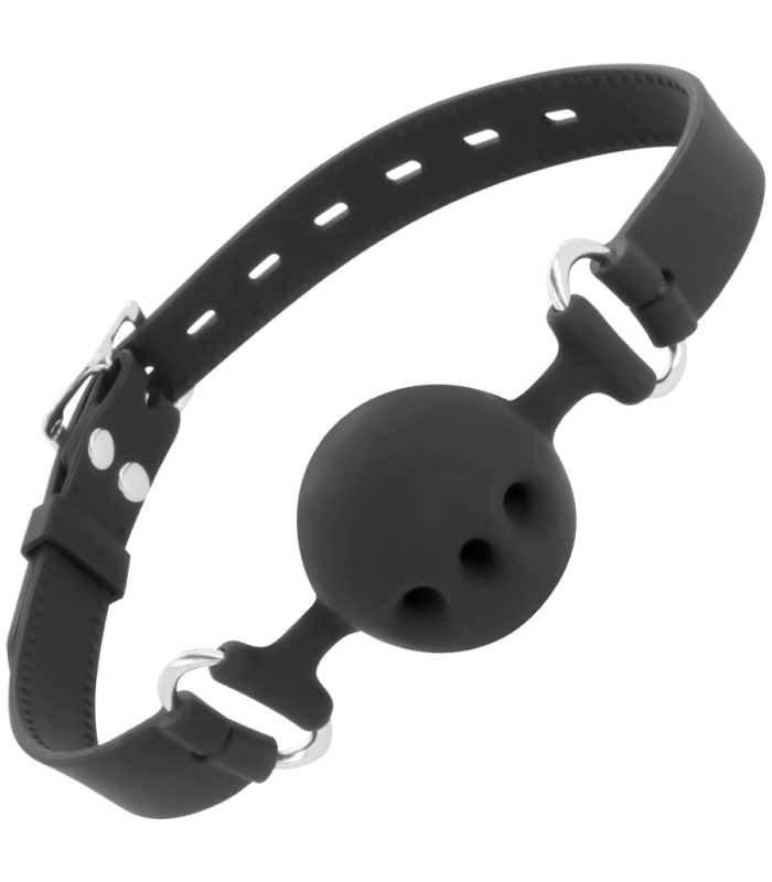 DARKNESS - MORDAZA TRANSPIRABLE SILICONA NEGRO