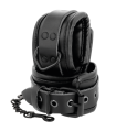 DARKNESS - ESPOSAS AJUSTABLES MANOS LEATHER NEGRO
