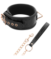 BEGME - BLACK EDITION COLLAR CUERO VEGANO CON FORRO DE NEOPRENO