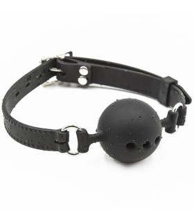 OHMAMA FETISH - MORDAZA BOLA TRANSPIRABLE SILICONA TALLA L