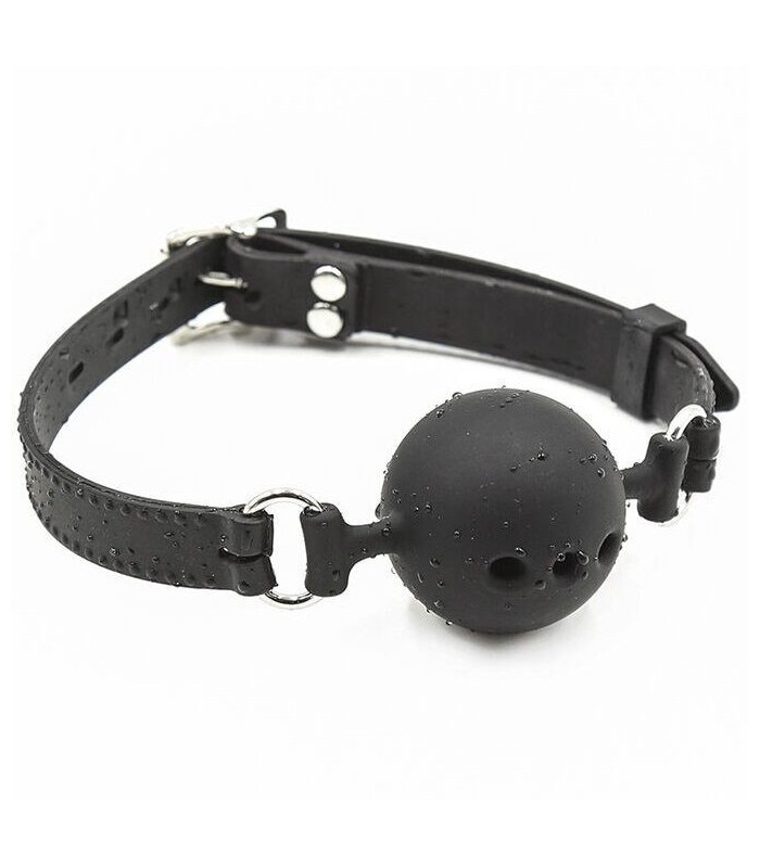 OHMAMA FETISH - MORDAZA BOLA TRANSPIRABLE SILICONA TALLA L