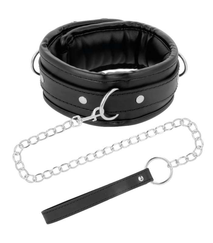 DARKNESS - COLLAR CON CADENA SOFT LEATHER