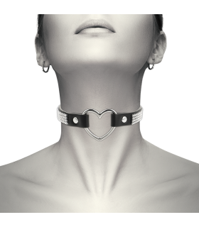 COQUETTE CHIC DESIRE - CHOKER CUERO VEGANO CORAZON