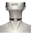 COQUETTE CHIC DESIRE - CHOKER CUERO VEGANO DOBLE ANILLA
