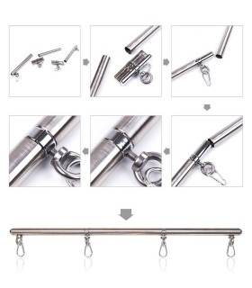 OHMAMA FETISH - BARRA RESTRICCIÓN 4 GANCHOS