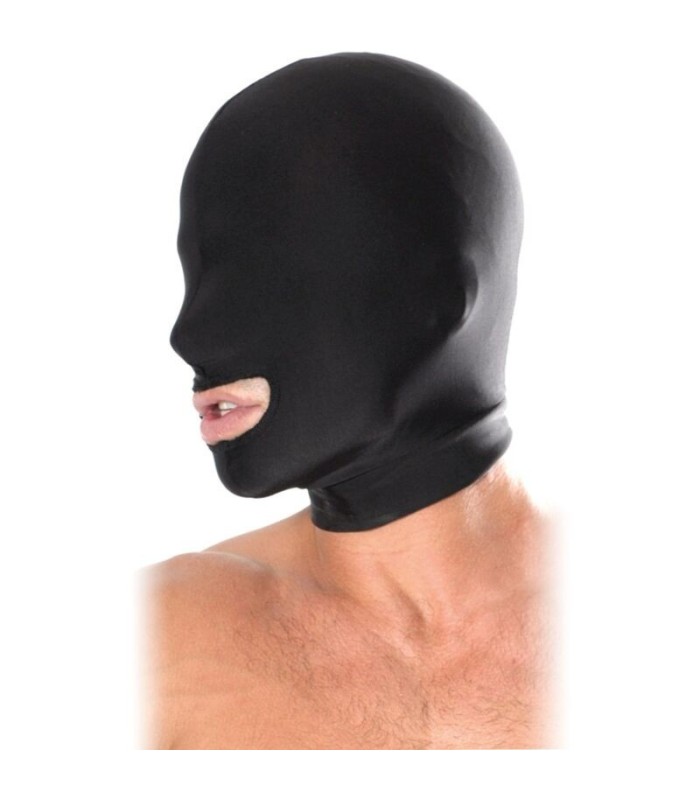 FETISH FANTASY SERIES - PASAMONTAÑAS DE BOCA ABIERTA NEGRO