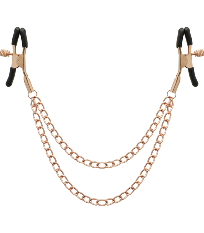 COQUETTE CHIC DESIRE - FANTASY PINZAS METALICAS PEZONES CON CADENA