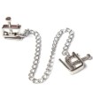 OHMAMA FETISH - PINZAS METALICAS TORNILLO CON CADENA