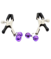 OHMAMA FETISH - PINZAS PEZONES CON CASCABEL LILA
