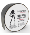 DARKNESS - CINTA PARA BONDAGE NEGRO NO PEGAJOSA 15M