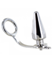 METAL HARD - ANILLO ACERO CON PLUG ANAL 80 X 55 MM
