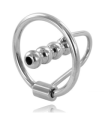 METAL HARD - ANILLO GLANDE CON PLUG URETRAL 30MM