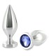 METAL HARD - ANAL PLUG ALIMINUM COLOR CRISTAL MEDIANO 8.89CM