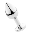 SECRETPLAY - PLUG ANAL ALUMINIO TRANSPARENTE 7 CM