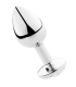 SECRETPLAY - PLUG ANAL ALUMINIO TRANSPARENTE 8 CM